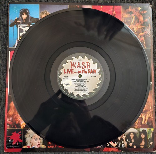W.A.S.P. - Live In The Raw - Original 1987 12" Vinyl Album & Original Inner. - Picture 5 of 8