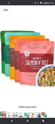 Portland Pet Food Company Fresh Dog Food Pouches - Human-Grade Topper Mix-Ins...