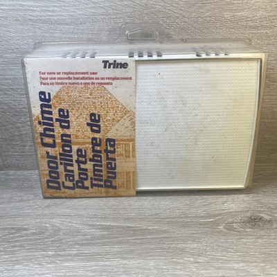 Vintage Trine Wired Door Chime NEW Doorbell 2 Note Model 35 Sealed USA Made Deco