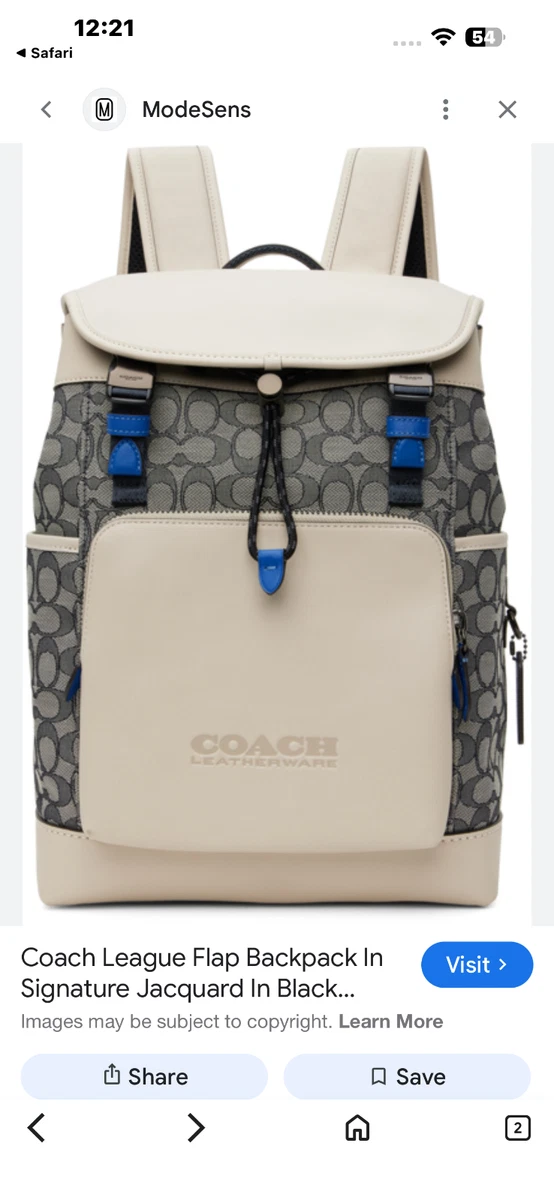 ベージュ レザー フラップ付きバックパック　COACH Coach Beige Backpacks for Women for sale | eBay