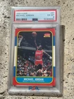 1986-87 Fleer NBA Michael Jordan #57 Chicago Bulls RC Rookie Card PSA 6 EX-Mint