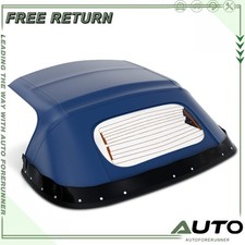 Blue Convertible Soft Top For Mazda Miata 1990-2005 W Glass Window Rain Rail