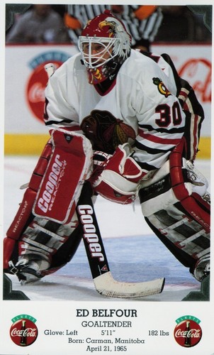 1996-97 Chicago Blackhawks Hockey Coke Team Issued Postcards Trading Cards - Picture 3 of 31