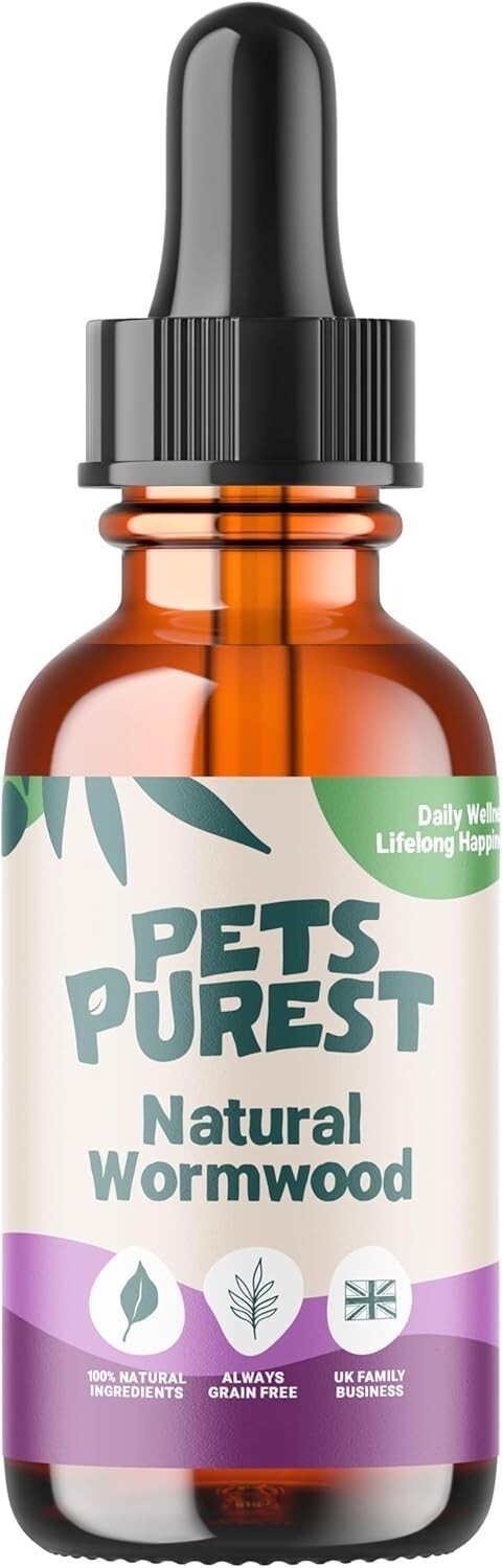 200x Lot  Pets Purest 100% Natural Wormwood Formula (50ml) Benefits Intestinal