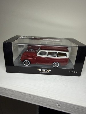 NEO Scale Models 1:43 Volvo PV445 Duett 1960 Tow Tone Red/white