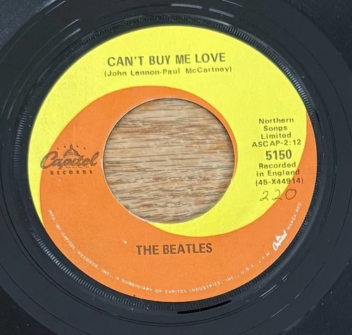 Beatles Can’t Buy Me Love Capitol 5150 45rpm RARE Subsidiary Rim Print NM-