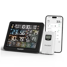  N80 Smart Wi-Fi Weather Station with APP Control, Indoor Outdoor Thermometer 
