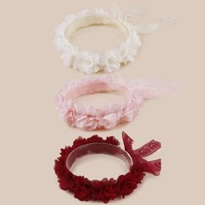 Children Girl Lace Headbands Flower Hairbands 2 PCS Hair Accessories Gift