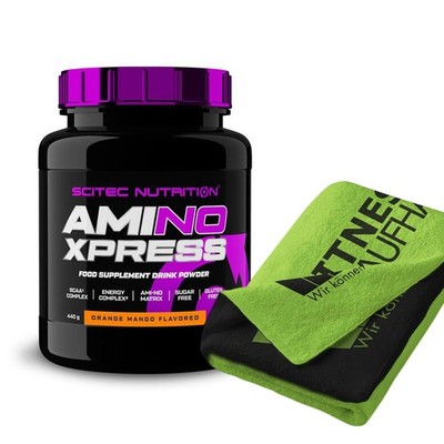 (70,34 EUR/kg) Scitec Nutrition Ami-NO Xpress 440g Dose + Handtuch