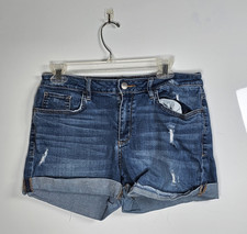 a.n.a. A New Approach Women's Mid Rise Denim Shorts Stretch 5" Inseam Size 12