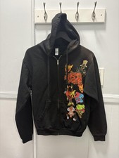 Insane Clown Posse Hoodie Mens Small Black Zip Up Graphic Band Tultex Juggalo