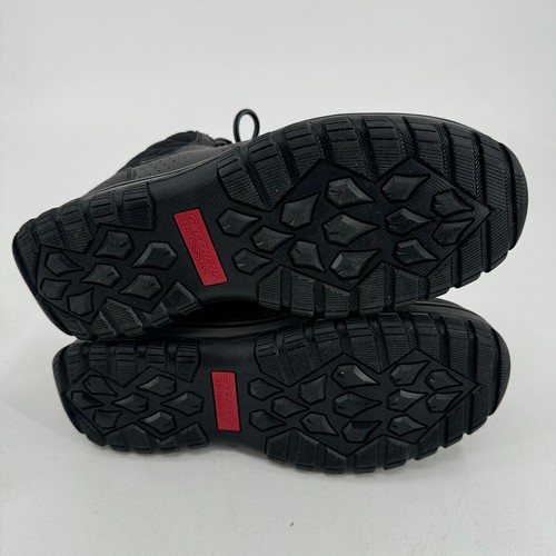 Skechers WOMENS Gray Black Leather Lace Up Waterproof Comp Toe Work Boots 8W NEW - 第 9/24 張圖片