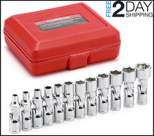 Flex Socket Set Gearwrench Swivel Socket Set Metric 14 Inch Drive 6 Point 12 Pc