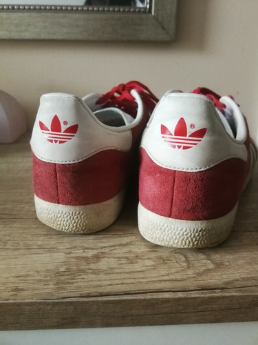 adidas originals red suede gazelle sneakers