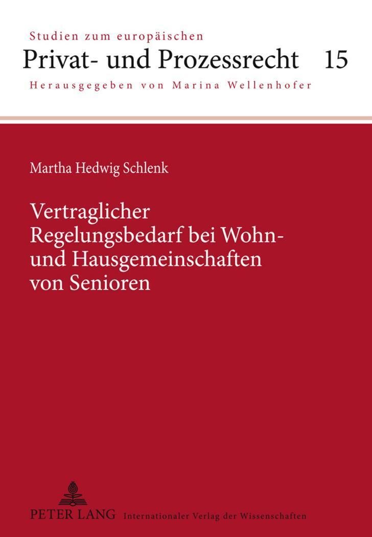 Thumbnail - Martha Schlenk | Vertraglicher Regelungsbedarf Bei Wohn- Und...