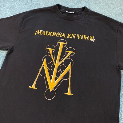 VINTAGE Madonna 2001 Drowned World Tour Shirt Medium En Vivo