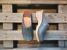 Swedish Clogs Troentorp Da Vinci Blue Dusk Size US Womens 11 / US Mens 8 / EU 41
