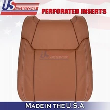 2014 to 2018 Fits Toyota Tundra Driver Top Leather Vinyl Perforated Cover Brown