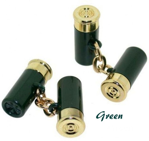 BISLEY CARTRIDGE CUFFLINKS (ASSORTED COLOURS) - Picture 6 of 15