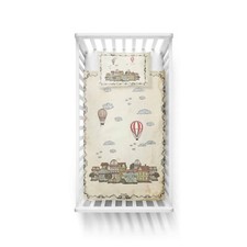 Set copripiumino bambino 100% cotone, tema vintage anallergico bambini, culle