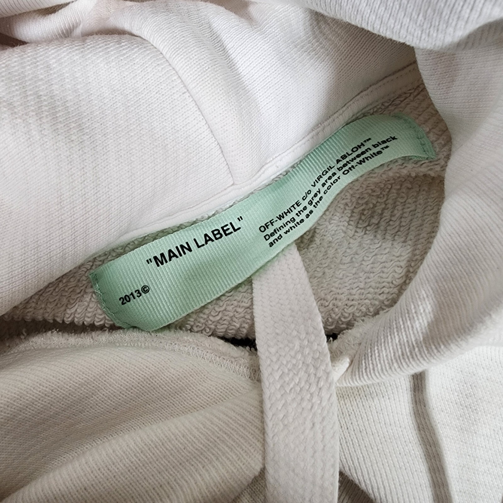 Off-White Main Label 2013 White Pullover Hoodie U… - image 8