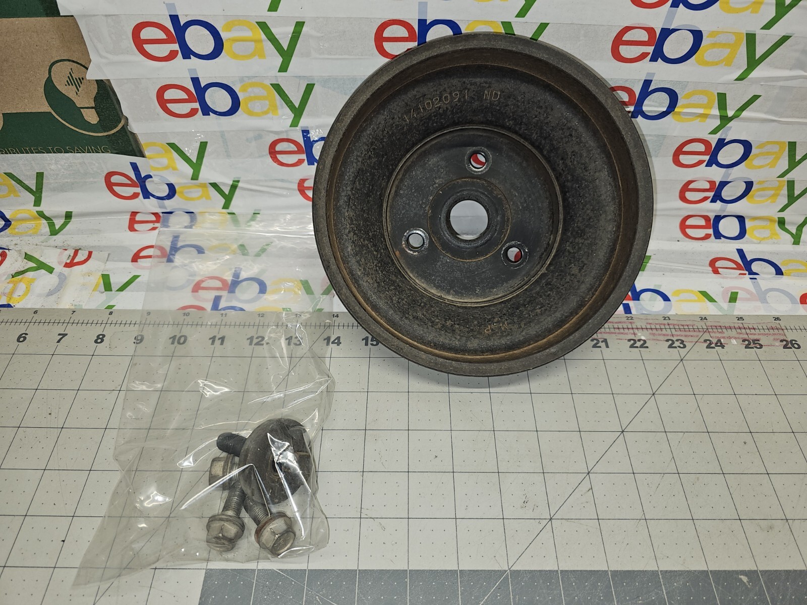 1988 89 90 91 92 93 94 350 5.7 CHEVY TRUCK CRANK PULLEY & BOLTS 4.3 5.0