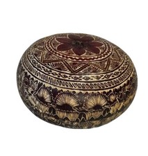 Vintage Gourd Hand Carved Folk Art 2.5  