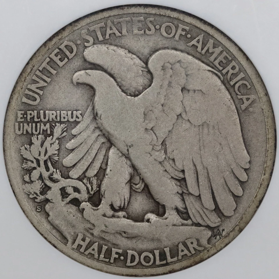 1921-S 50c Walking Liberty Half Dollar - NGC F 12 - Image 2 of 4