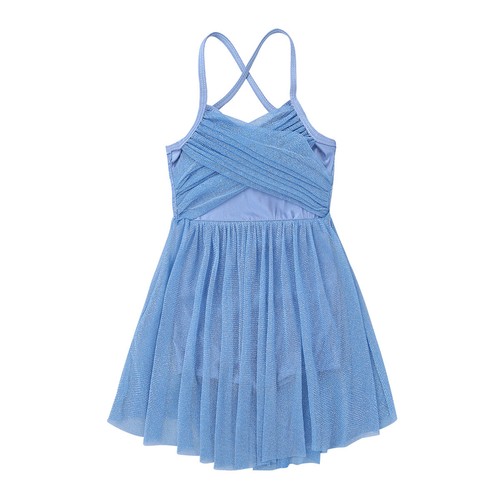 Girls Lyrical Latin Ballet Dance Tutu Dress Glitter Ballerina Gymnastic AU - Picture 12 of 59