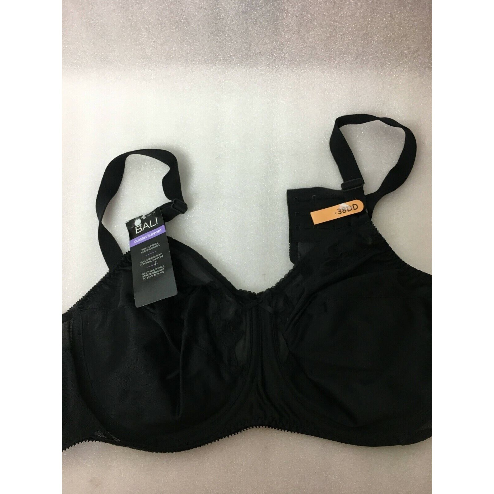 Bali Women's Flower Bali Bra Style180 Color Black Size 38DD eBay