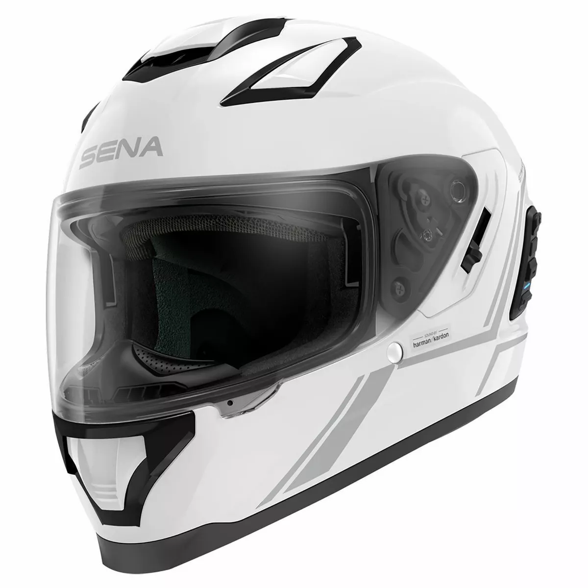 Sena Stryker Full Face Smart Bluetooth Helmet Gloss White