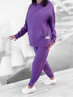1969 Made in Italy Sport Fashion Oversize 2 Piece Set Unisex Costume Viola XL