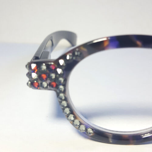 Reading Glasses Embellished w Glittering Crystals from Swarovski® Purple Crystal - Picture 7 of 11