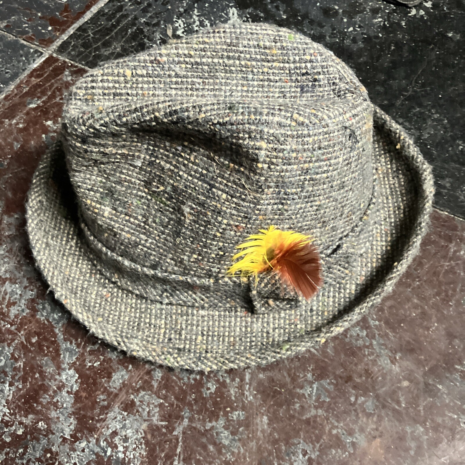 Stetson Fedora Size Small Hat Used Feather-image