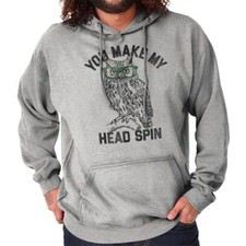 You Make My Head Spin Dating Owl Animal Pun Hoodie Hooded Sweatshirt Men Women
