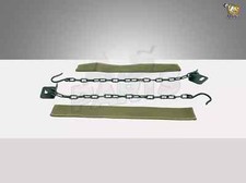 For Jeep Willys Tail Gate Back Door Chains Wbracket Canvas Cj Cj2a 3a 3b Cj5