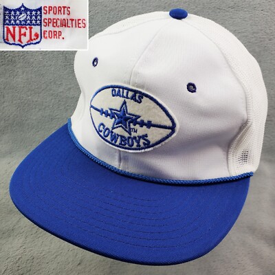 Dallas Cowboys Vintage Snapback Hat Sports Specialties Mesh Rope Young An NWOT