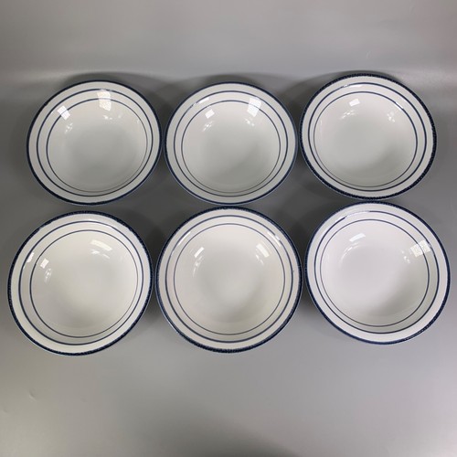 Rörstrand Sweden Fjord Bowls x 6 Blue On White Vintage 79-87 Carl-Harry Stålhane - Picture 11 of 22