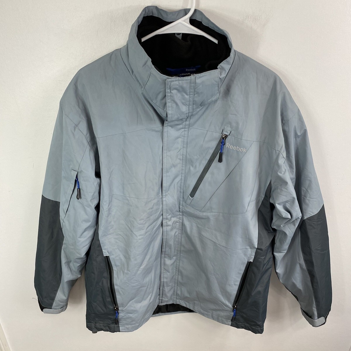 Reebok Men's Softshell Full Zip Jacket Removable Fleece Lining