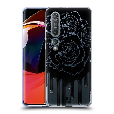 HEAD CASE DESIGNS BLACK DRIP SOFT GEL CASE FOR XIAOMI PHONES
