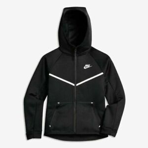 BOYS NIKE TECH FLEECE FULL ZIP HOODIE SIZE M 10-12YEARS (AR4018 010 ...