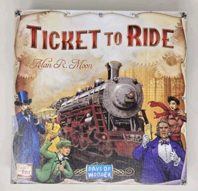 Days of Wonder Ticket To Ride by Alan R. Moon Train Adventure Board Game Open