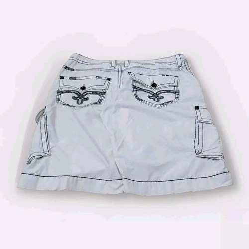 Vintage Y2K Baggy Rock Revival Classic Wide Leg Jnco Soutpole Style Shorts Sz 40 - Picture 2 of 5