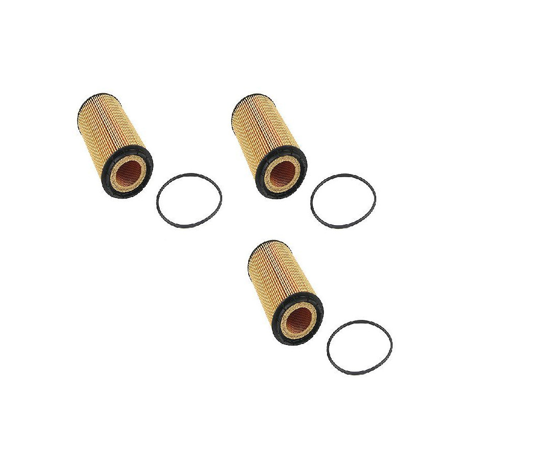 3x HENGST Engine Motor Oil Filter Kit For Bentley 2003-2015 Continental W12 6.0L