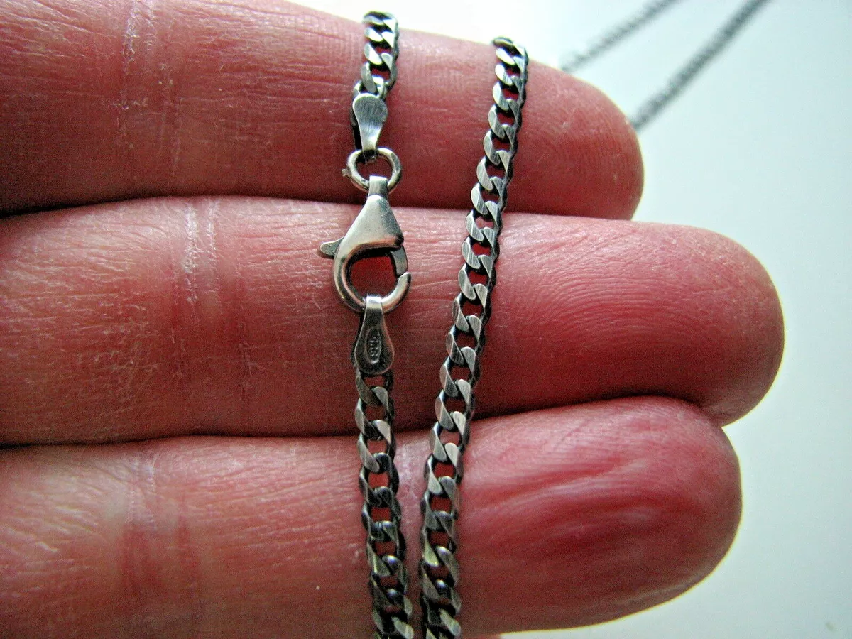 Vintage Chanel Necklace 925 Sterling Silver, Silver