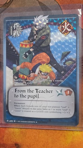 Naruto CCG Set 9 The Chosen 'Missions' Chckered Diamond Foil / Spiral 1st Ed NM - Picture 37 of 91