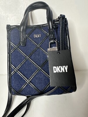 NWT DKNY Maze Denim Mini Crossbody Handbag, Purse | eBay