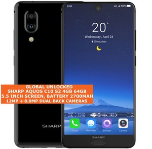 Sharp Aquos C10 S2 4gb 64gb Octa Core 12mp Fingerprint 5 5 Android 8 0 4g Black Ebay