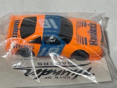 1990 Hardees Days of Thunder Promo #18 Russ Wheeler, Light Orange, NIB - Picture 2 of 2