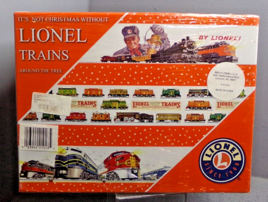 LIONEL 24 COUNT LIONEL TRAINS AROUND THE TREE CHRISTMAS ORNAMENTS